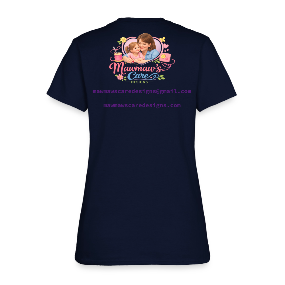 The Grave Could Not Hold Our Lord | Women's T-Shirt | 2nd Edition - navy