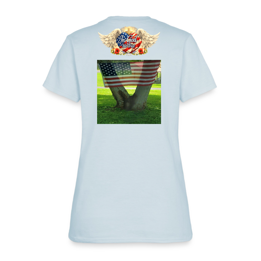 Memorial Day - Your Sacrifice is Never Forgotten | Women's T-Shirt - Classic Edition - light blue