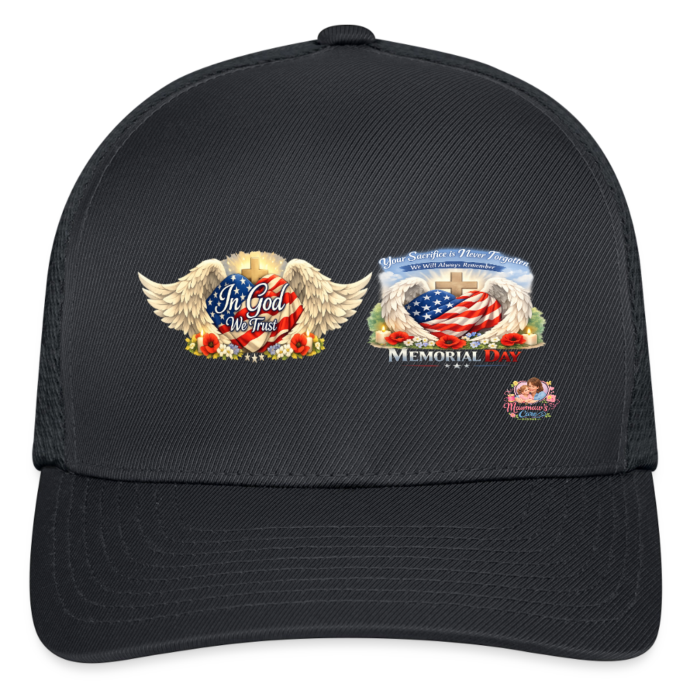 Memorial Day - Your Sacrifice is Never Forgotten | Flexfit Fitted Baseball Cap - charcoal