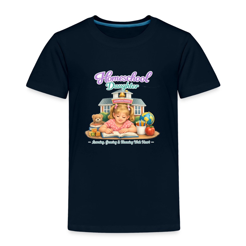Homeschool Daughter | Girls' T-Shirt - deep navy