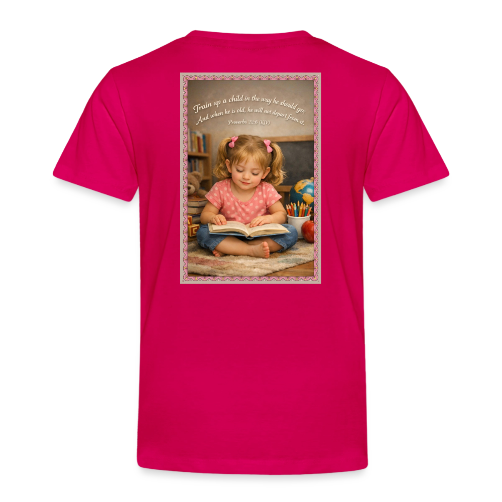 Homeschool Granddaughter | Girls' T-Shirt - dark pink