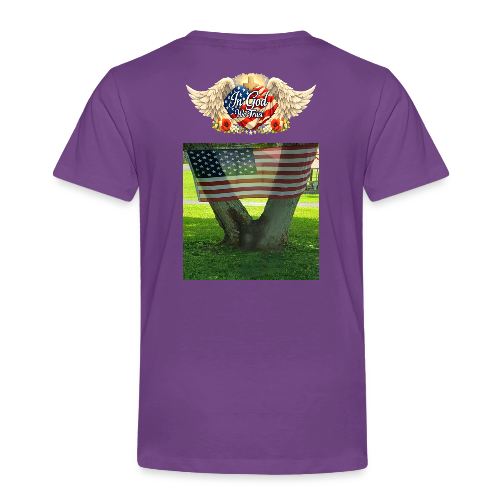 Memorial Day - " Your Sacrifice is Never Forgotten" | Toddler T-Shirt - Classic Edition - purple
