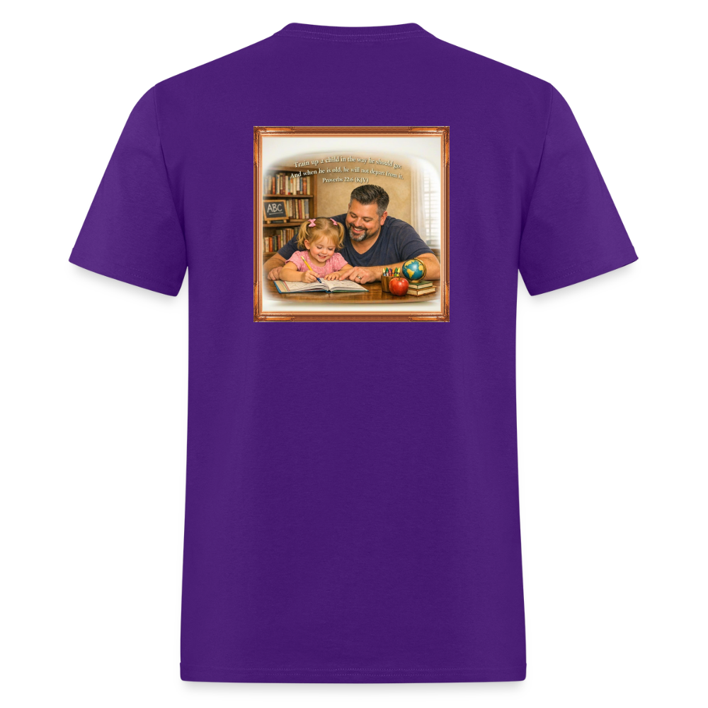 Homeschool Daddy | Men's T-Shirt GILDAN 5000 - purple
