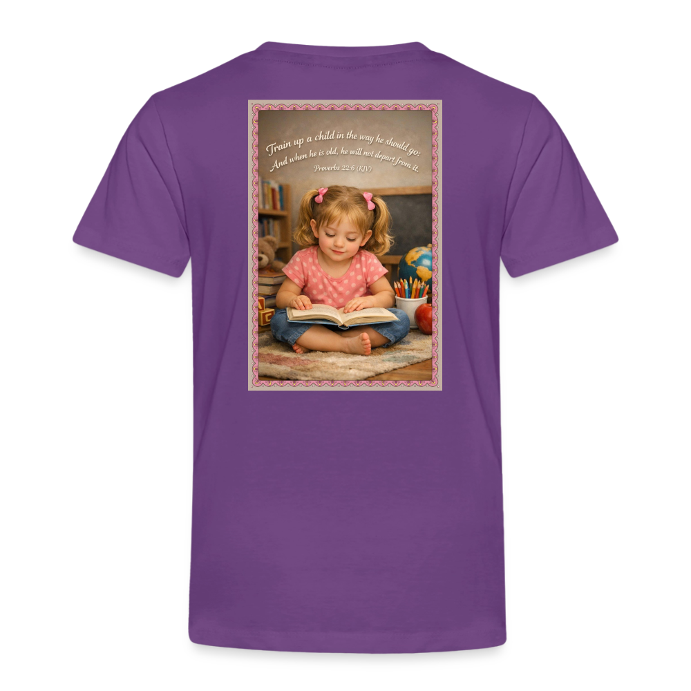 Homeschool Granddaughter | Girls' T-Shirt - purple