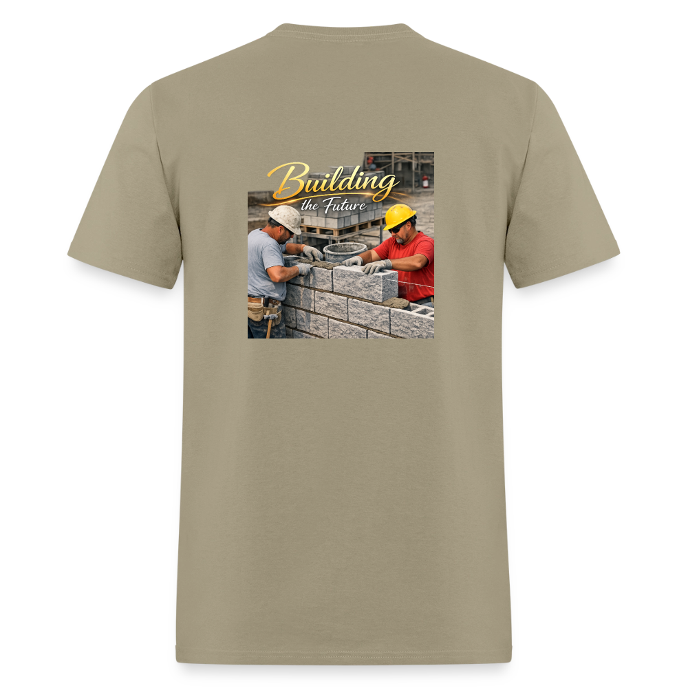 "Building the Future" | Masonry & Bricklayer Men's T-Shirt - khaki