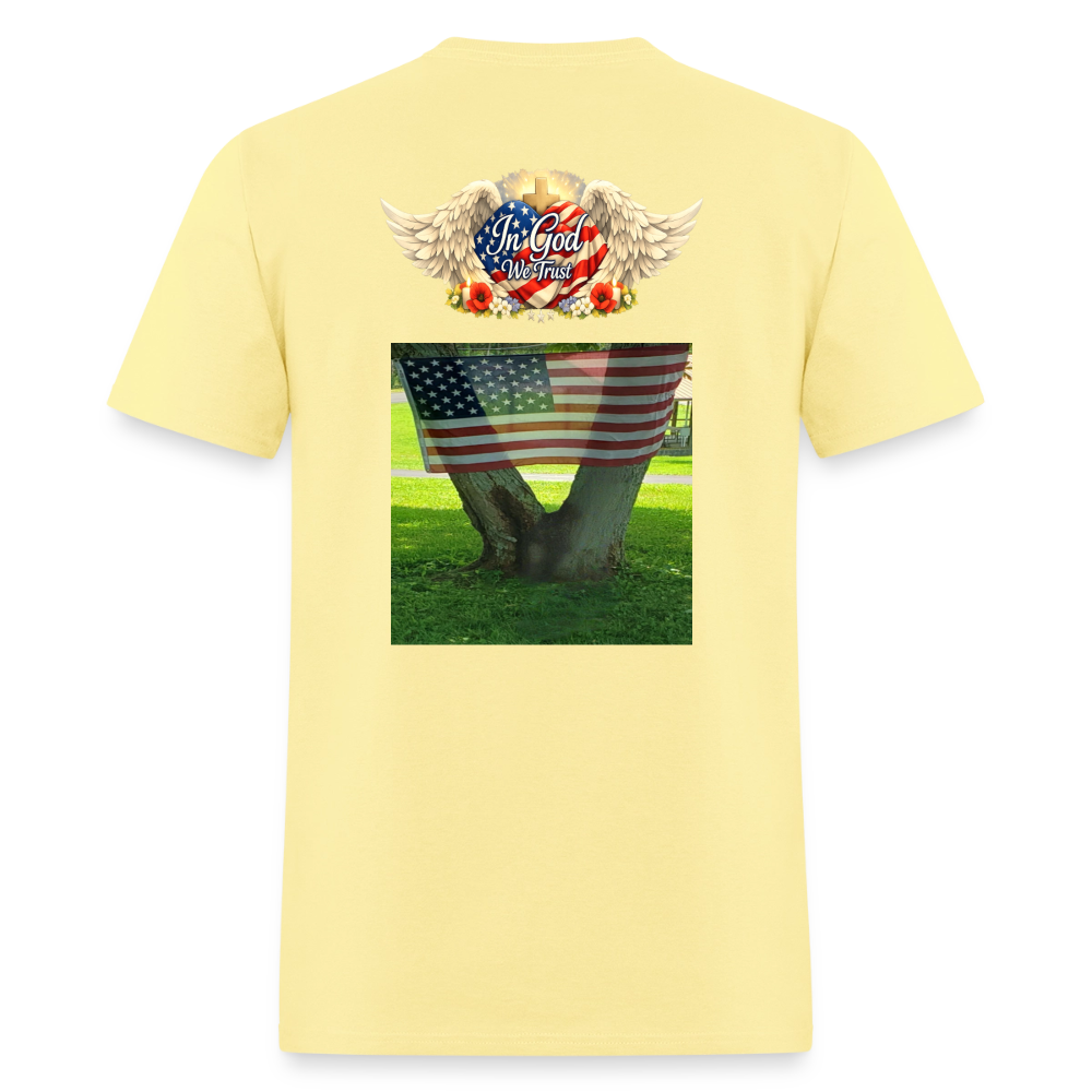 Memorial Day — "Your Sacrifice is Never Forgotten" | Men's T-Shirt — Classic Edition - cornsilk