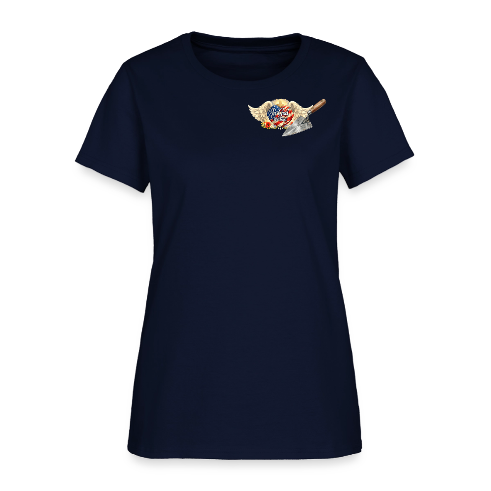 "Building the Future" | Masonry & Bricklayer Women's T-Shirt - navy
