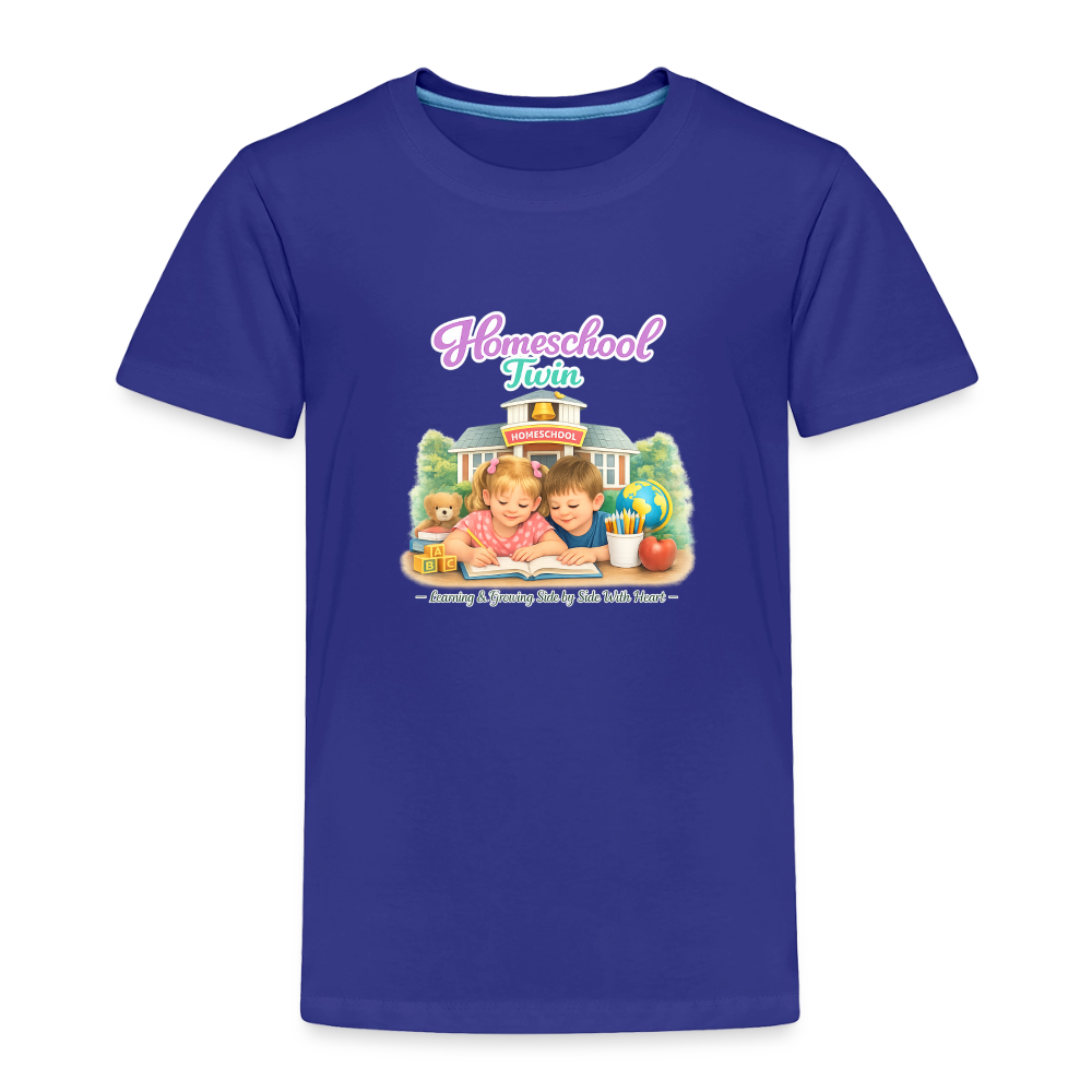 Homeschool Twin Boy — Kids' T-Shirt / Toddler Premium T-Shirt - royal blue