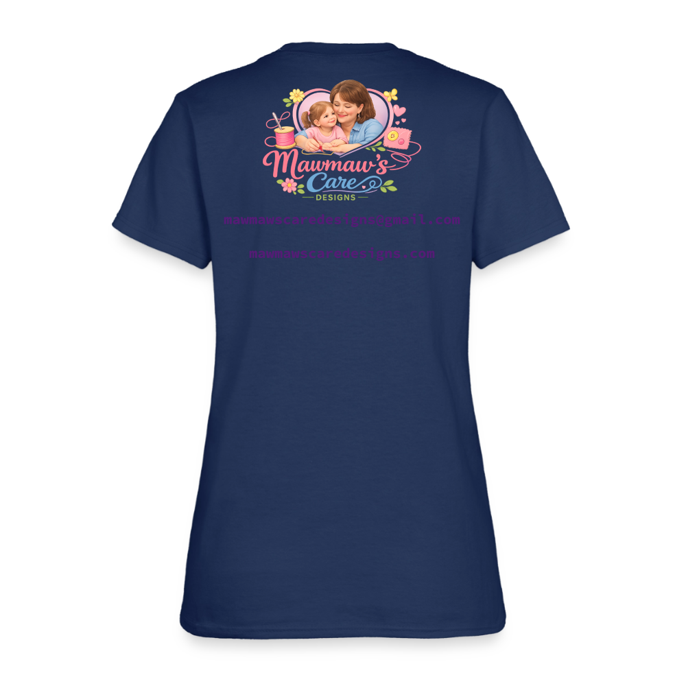 The Grave Could Not Hold Our Lord | Women's T-Shirt | 2nd Edition -  blue dusk