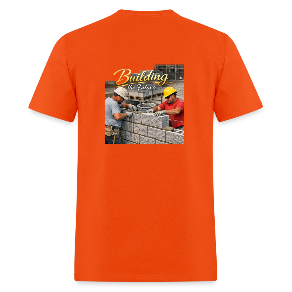 "Building the Future" | Masonry & Bricklayer Men's T-Shirt - orange