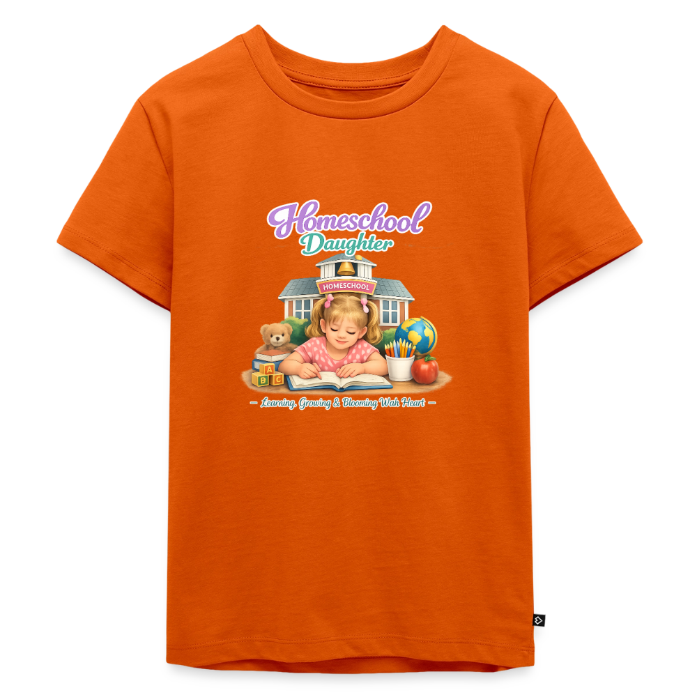 Homeschool Daughter | Girls' T-Shirt - orange 