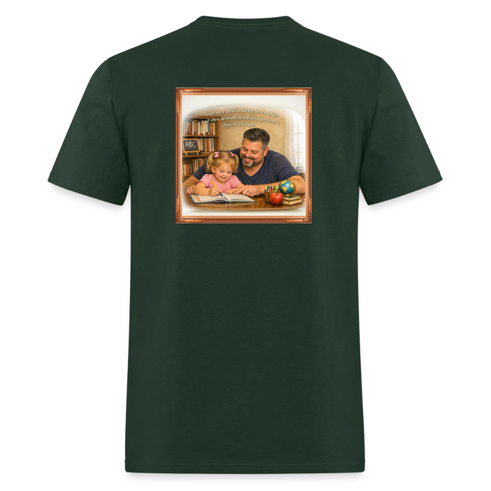 Homeschool Daddy | Men's T-Shirt GILDAN 5000 - forest green