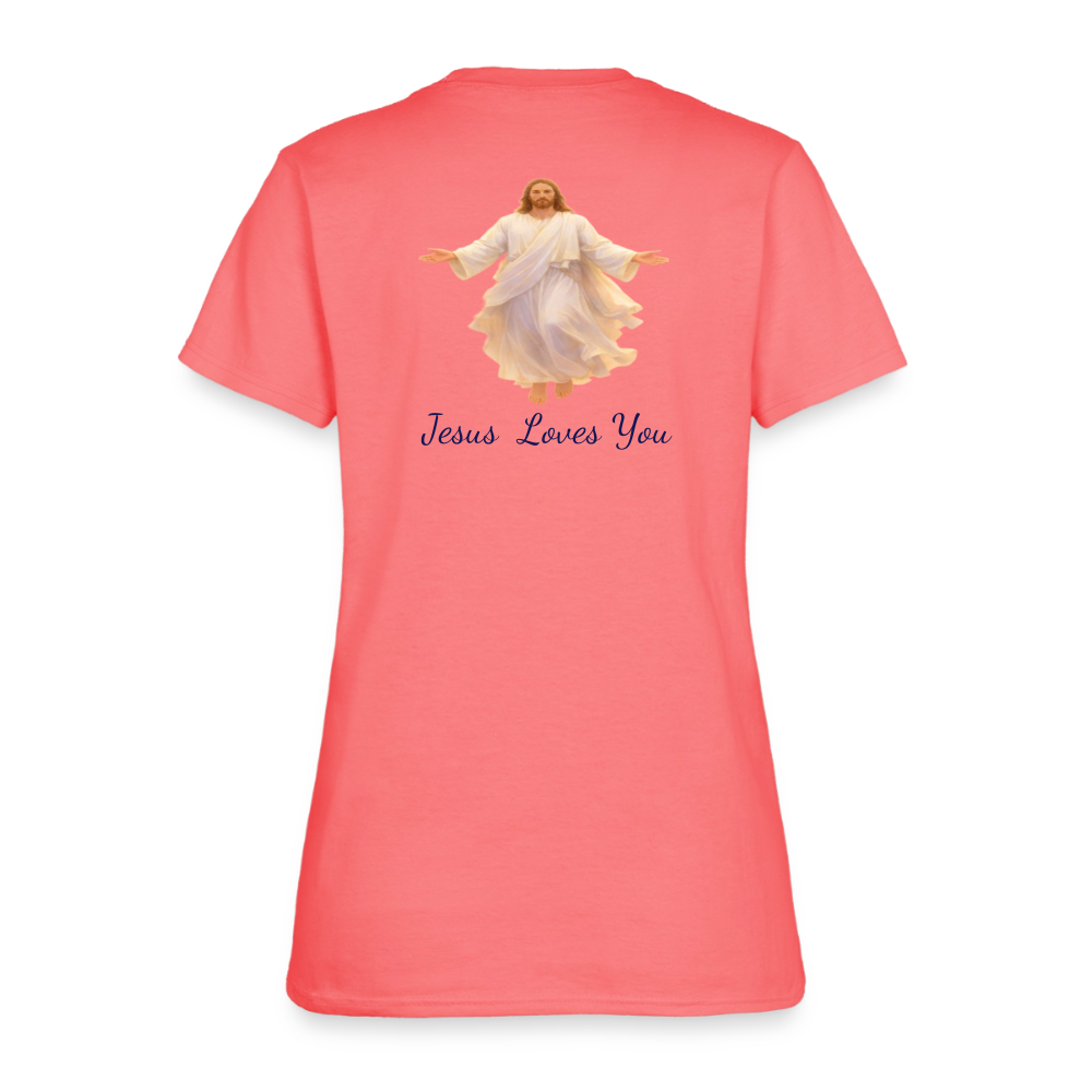 The Grave Could Not Hold Our Lord | Women's T-Shirt - coral