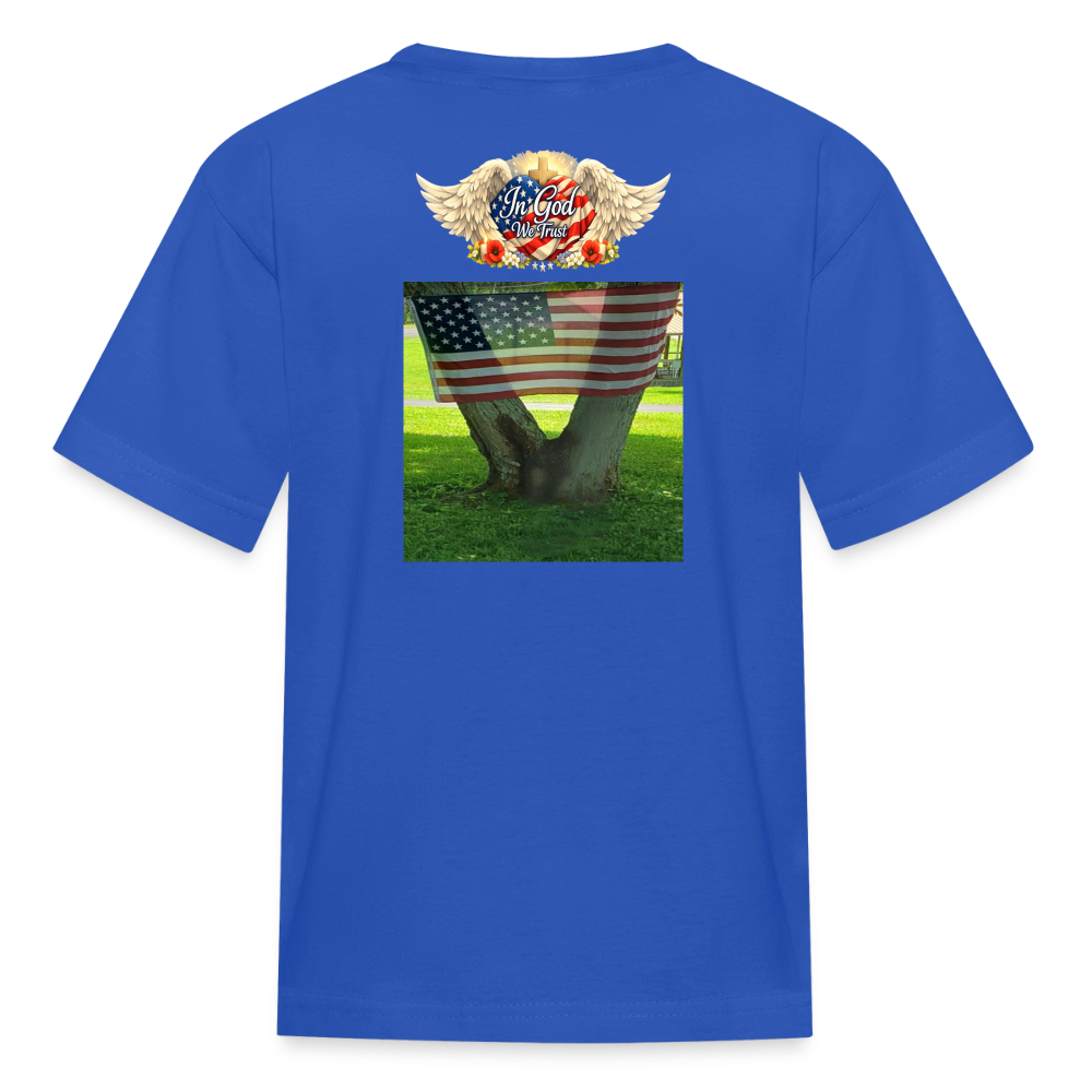 Memorial Day — "Your Sacrifice is Never Forgotten" | Kids' T-Shirt — Classic Edition - royal blue
