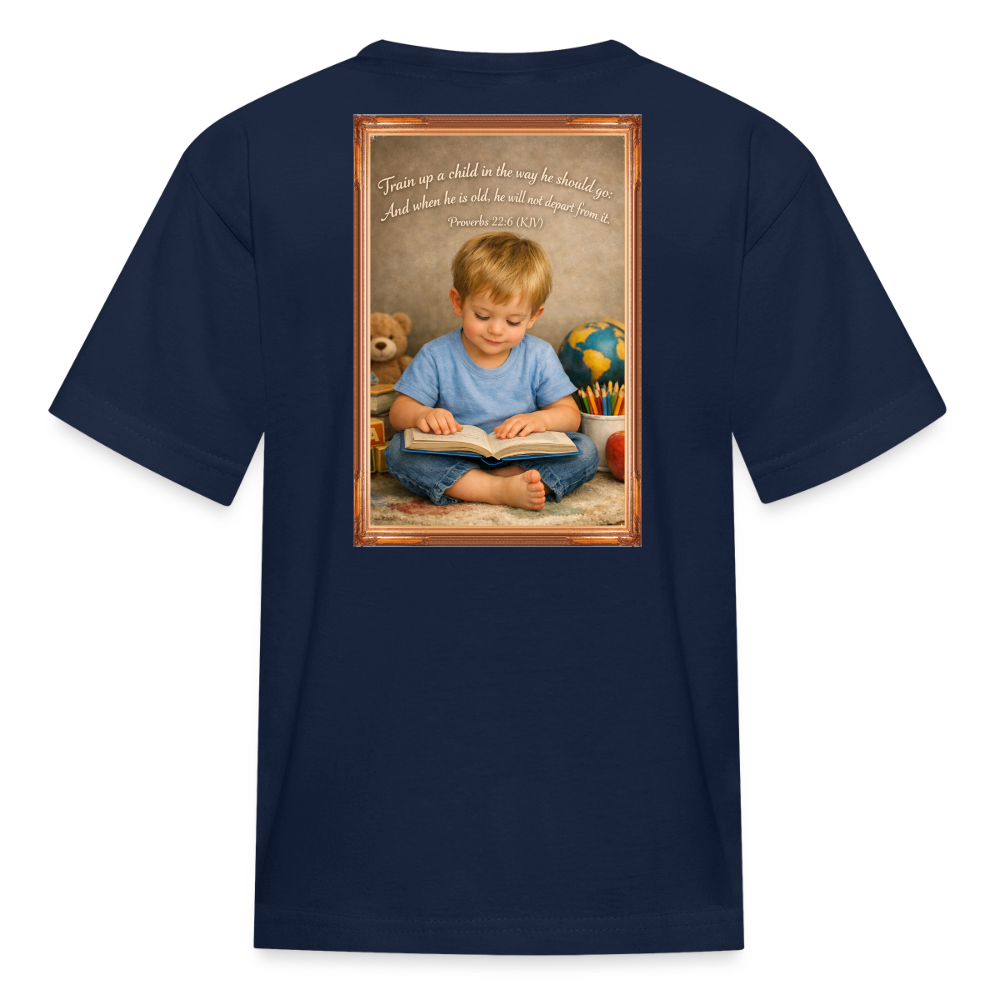 Homeschool Grandson | Boys' T-Shirt - navy