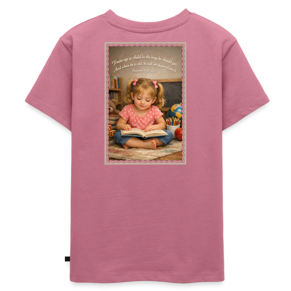 Homeschool Granddaughter | Girls' T-Shirt - mauve