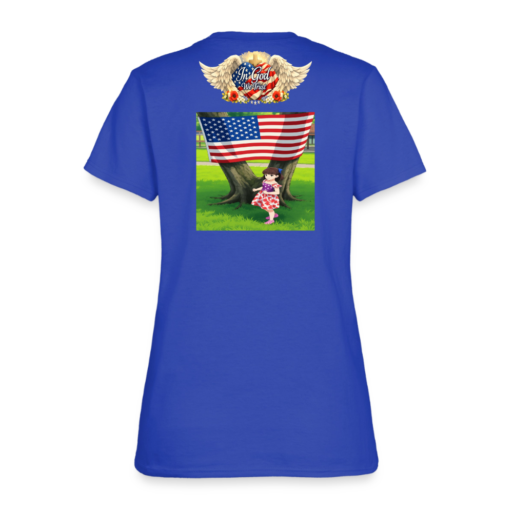 Memorial Day — "Your Sacrifice is Never Forgotten" | Women's T-Shirt - royal blue