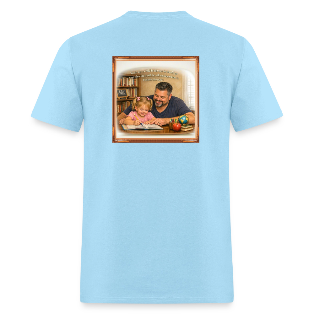 Homeschool Daddy | Men's T-Shirt GILDAN 5000 - powder blue