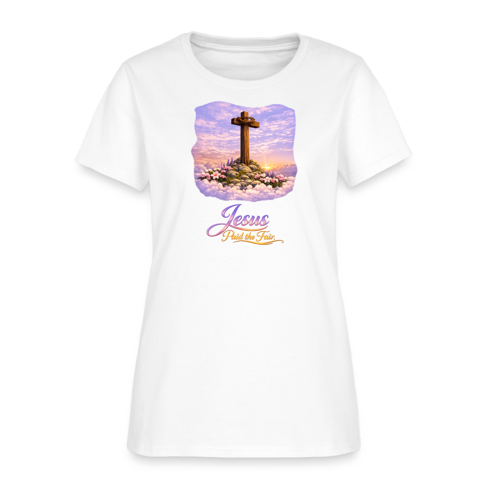 Jesus Paid the Fair. | Women's T-Shirt - white