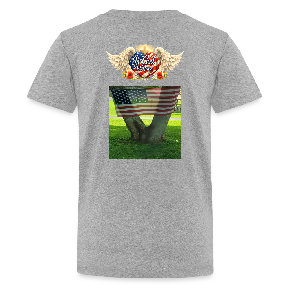 Memorial Day — "Your Sacrifice is Never Forgotten" | Kids' T-Shirt — Classic Edition - heather gray