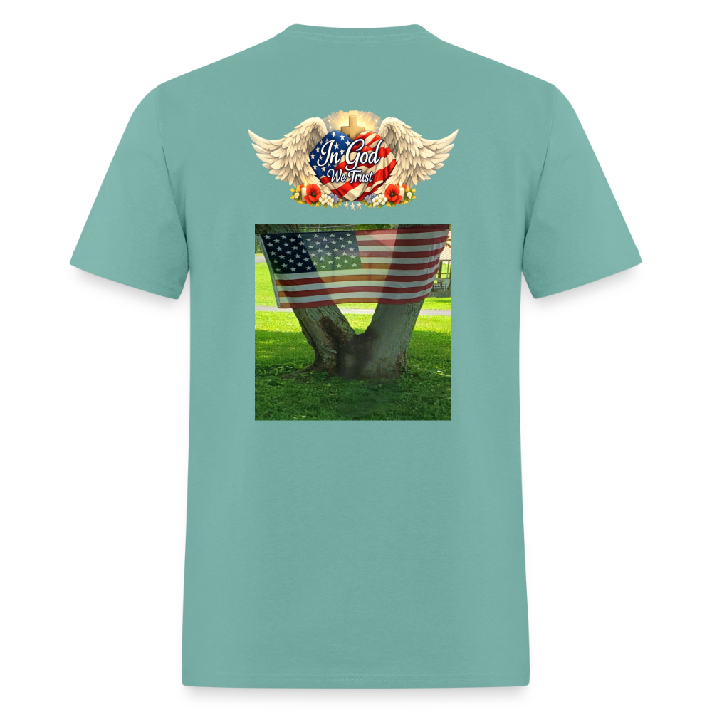 Memorial Day — "Your Sacrifice is Never Forgotten" | Men's T-Shirt — Classic Edition - aquatic