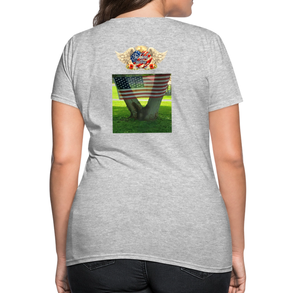 Memorial Day — "Your Sacrifice is Never Forgotten" | Women's T-Shirt — Classic Edition - heather gray