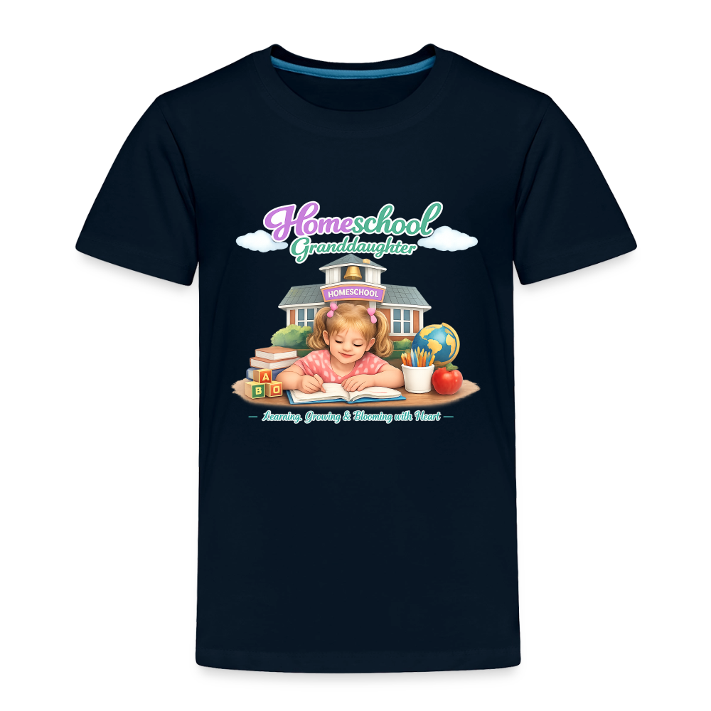Homeschool Granddaughter | Girls' T-Shirt - deep navy