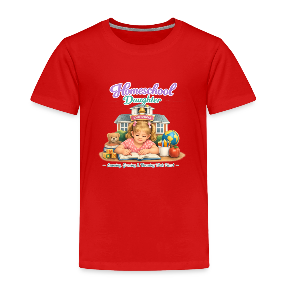 Homeschool Daughter | Girls' T-Shirt - red