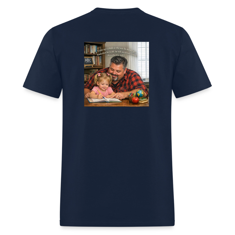 Homeschool Pawpaw | Men's T-Shirt | GILDAN 5000 - navy