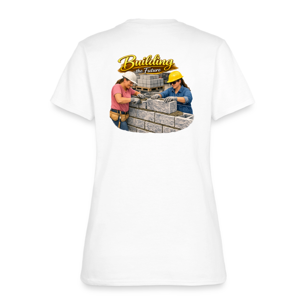 "Building the Future" | Masonry & Bricklayer Women's T-Shirt - white