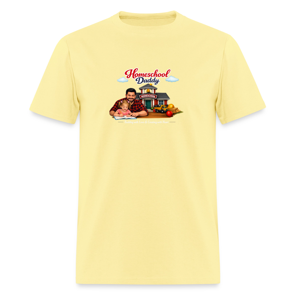 Homeschool Daddy | Men's T-Shirt GILDAN 5000 - cornsilk