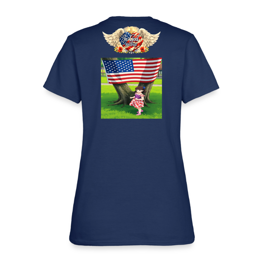 Memorial Day — "Your Sacrifice is Never Forgotten" | Women's T-Shirt -  blue dusk