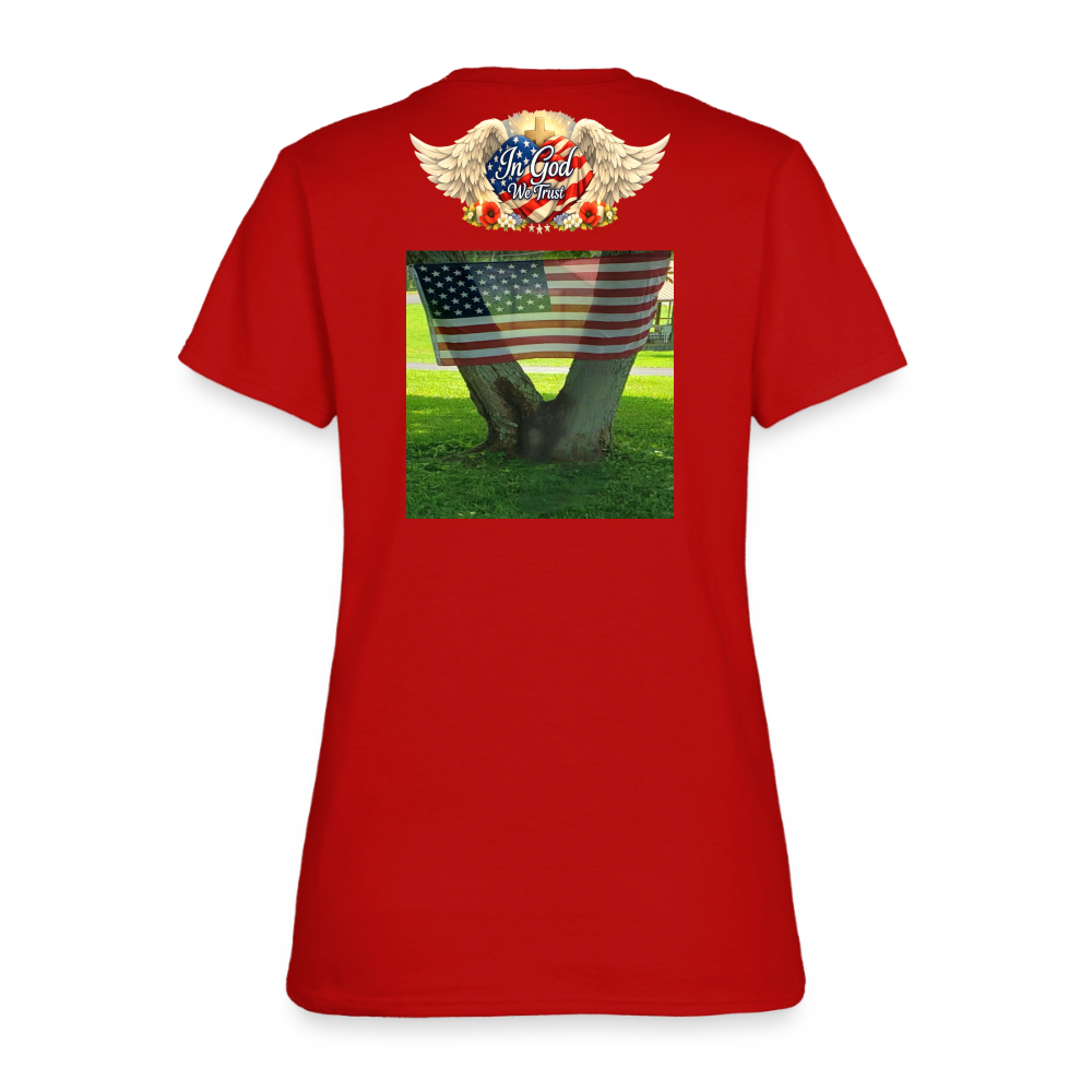Memorial Day - Your Sacrifice is Never Forgotten | Women's T-Shirt - Classic Edition - red