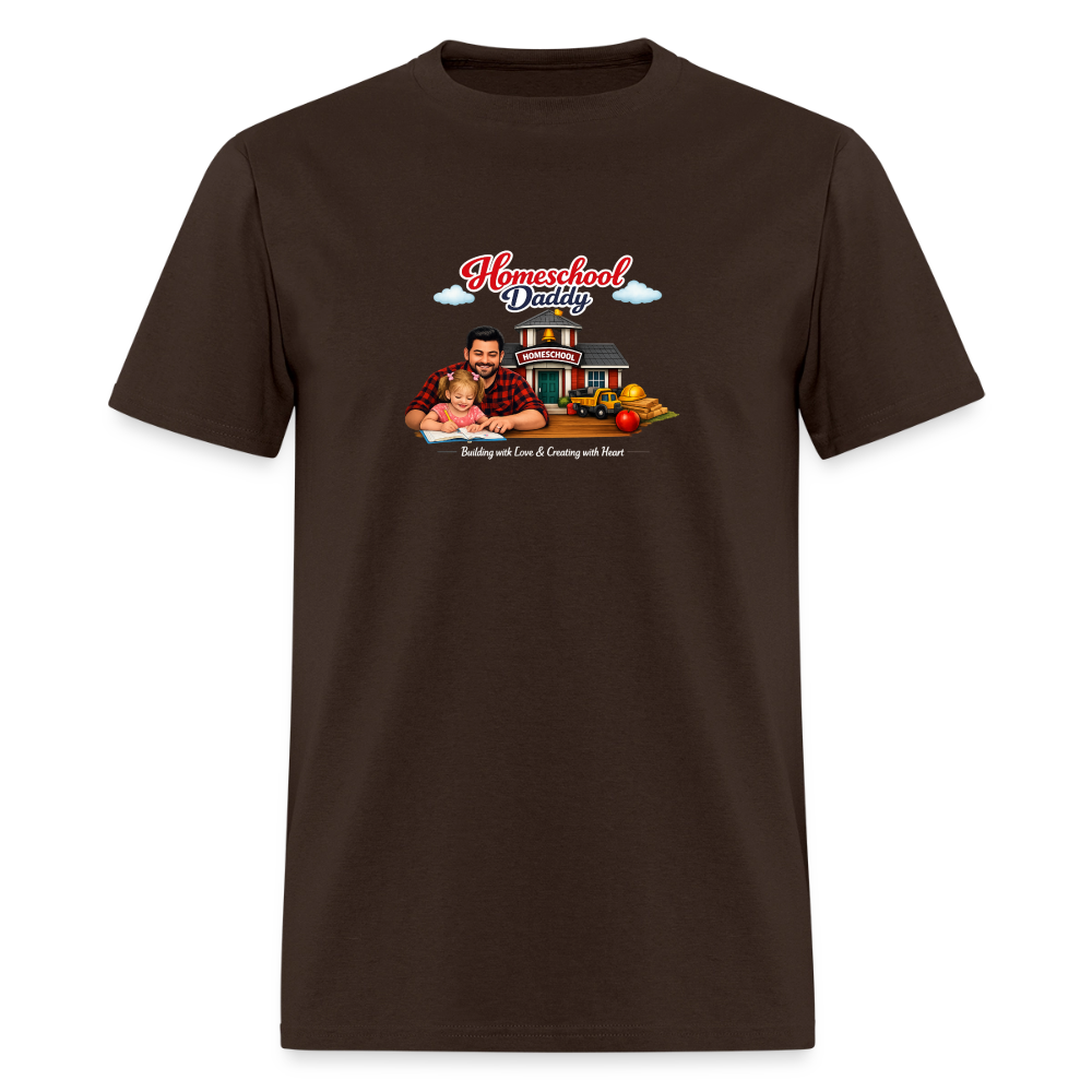 Homeschool Daddy | Men's T-Shirt GILDAN 5000 - brown