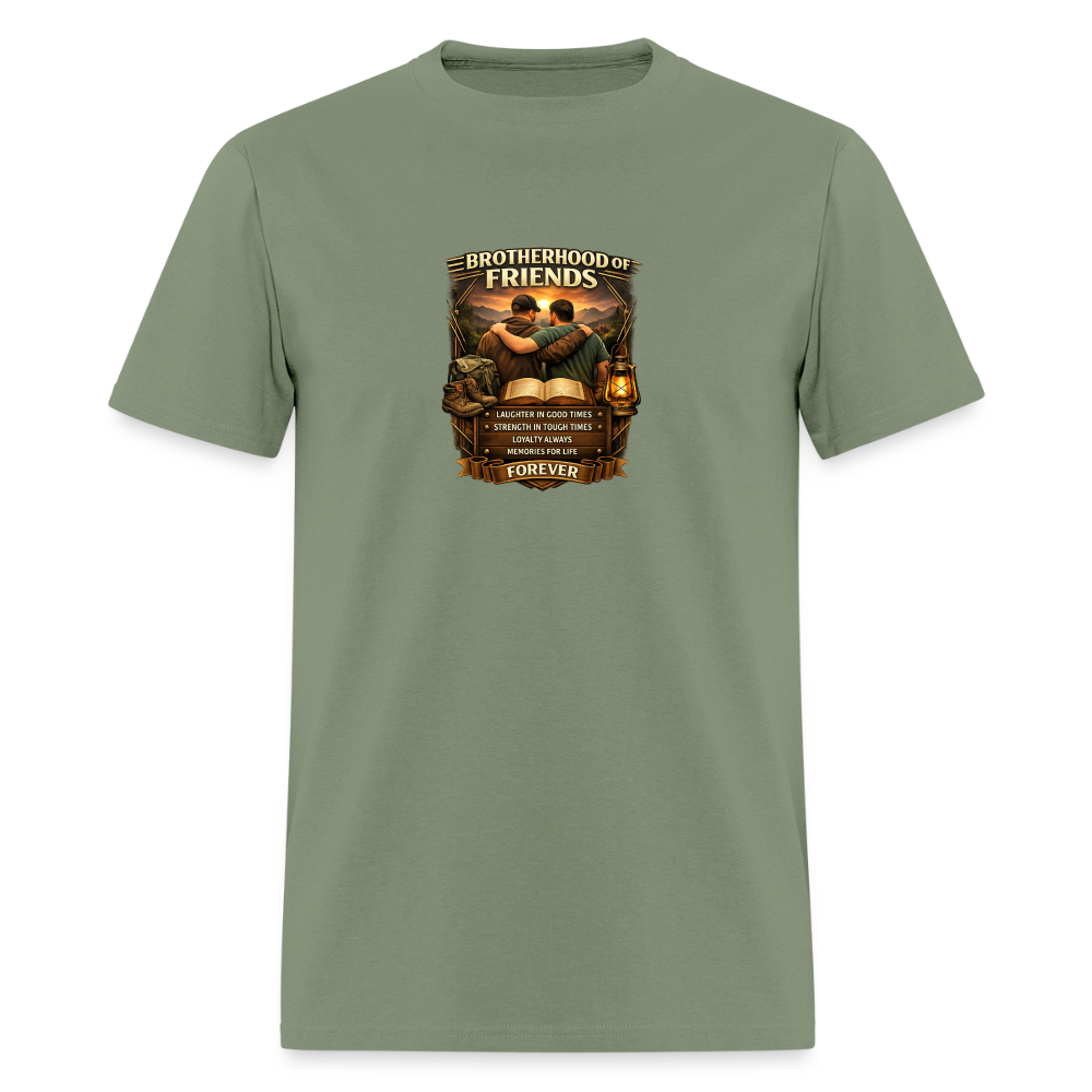 "Brotherhood of Friends" | Men's T-Shirt | GILDAN 5000 - military green