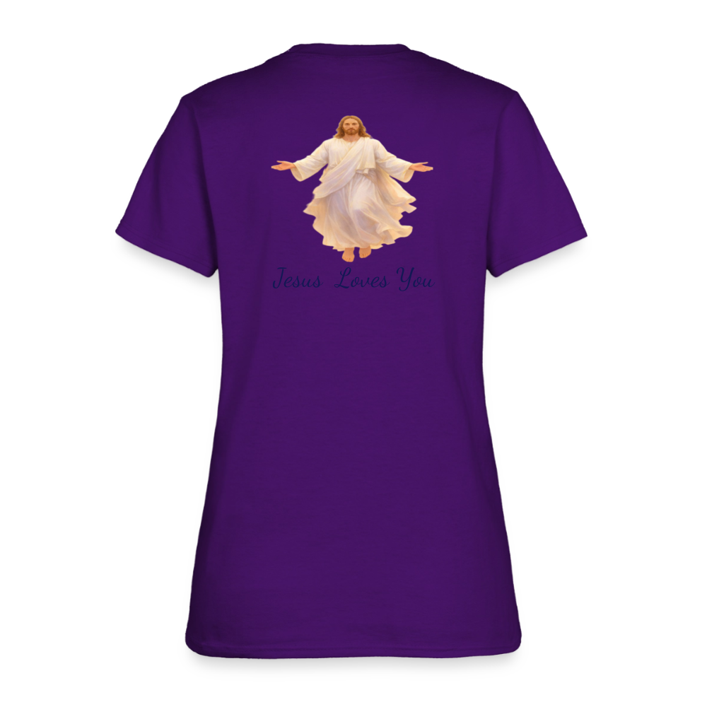 The Grave Could Not Hold Our Lord | Women's T-Shirt - purple