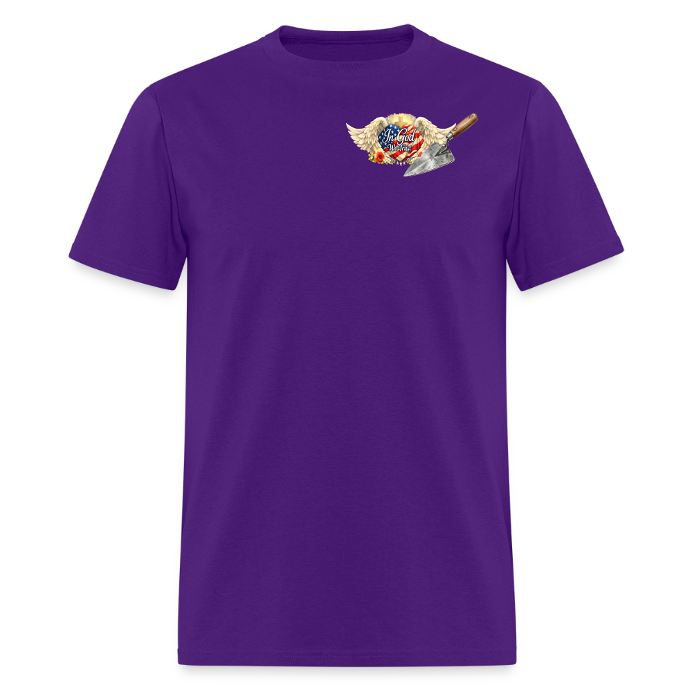 "Building the Future" | Masonry & Bricklayer Men's T-Shirt - purple