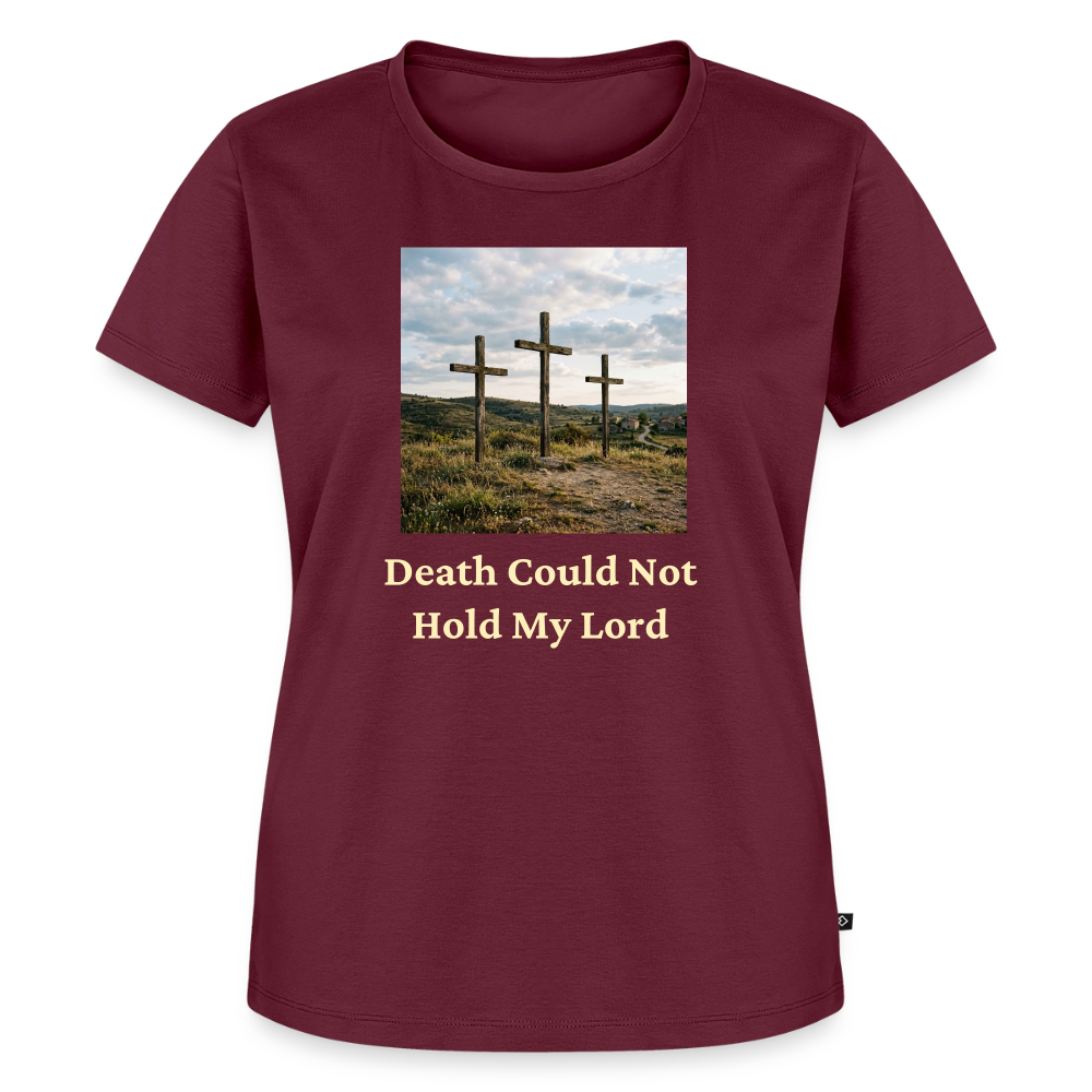 Death Could Not Hold My Lord |Women’s Premium T-Shirt - burgundy