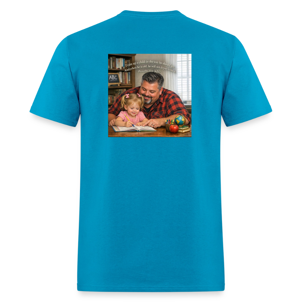 Homeschool Pawpaw | Men's T-Shirt | GILDAN 5000 - turquoise