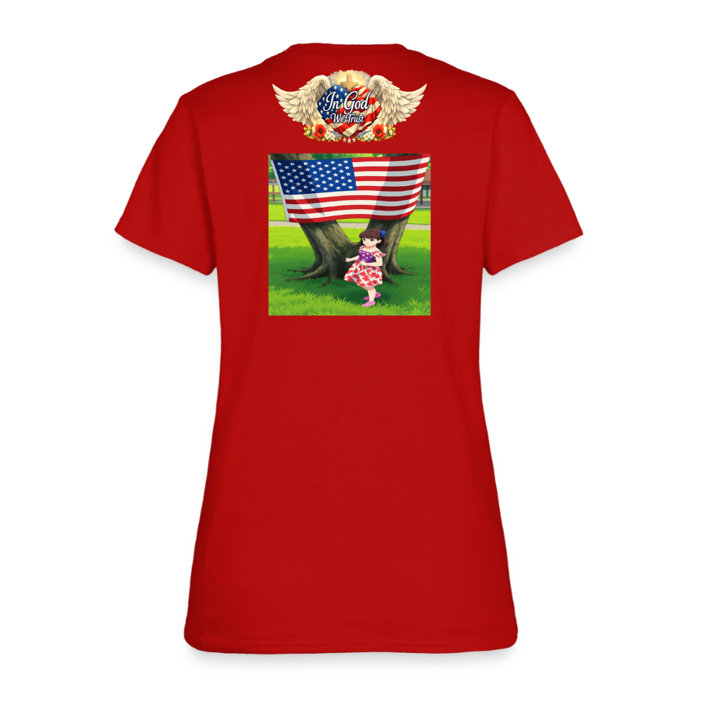 Memorial Day — "Your Sacrifice is Never Forgotten" | Women's T-Shirt - red