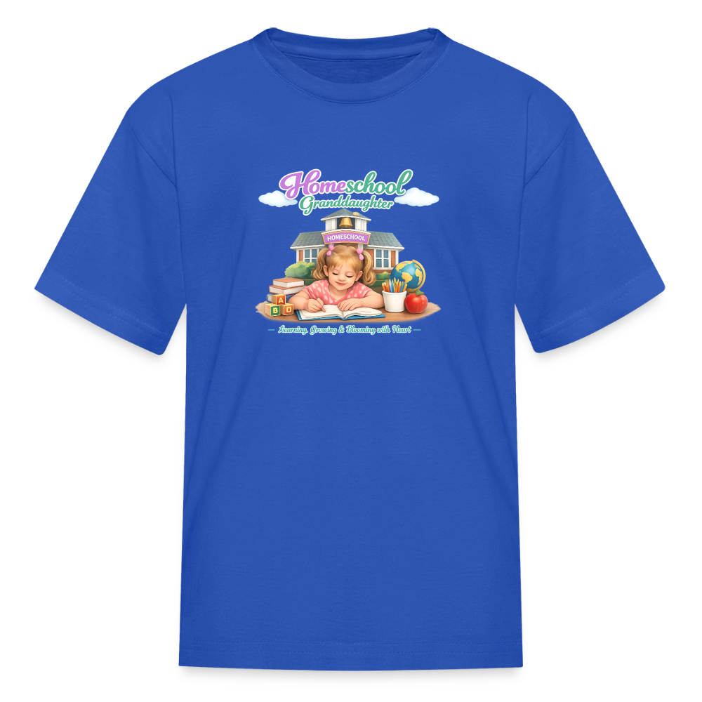Homeschool Granddaughter | Girls' T-Shirt - royal blue