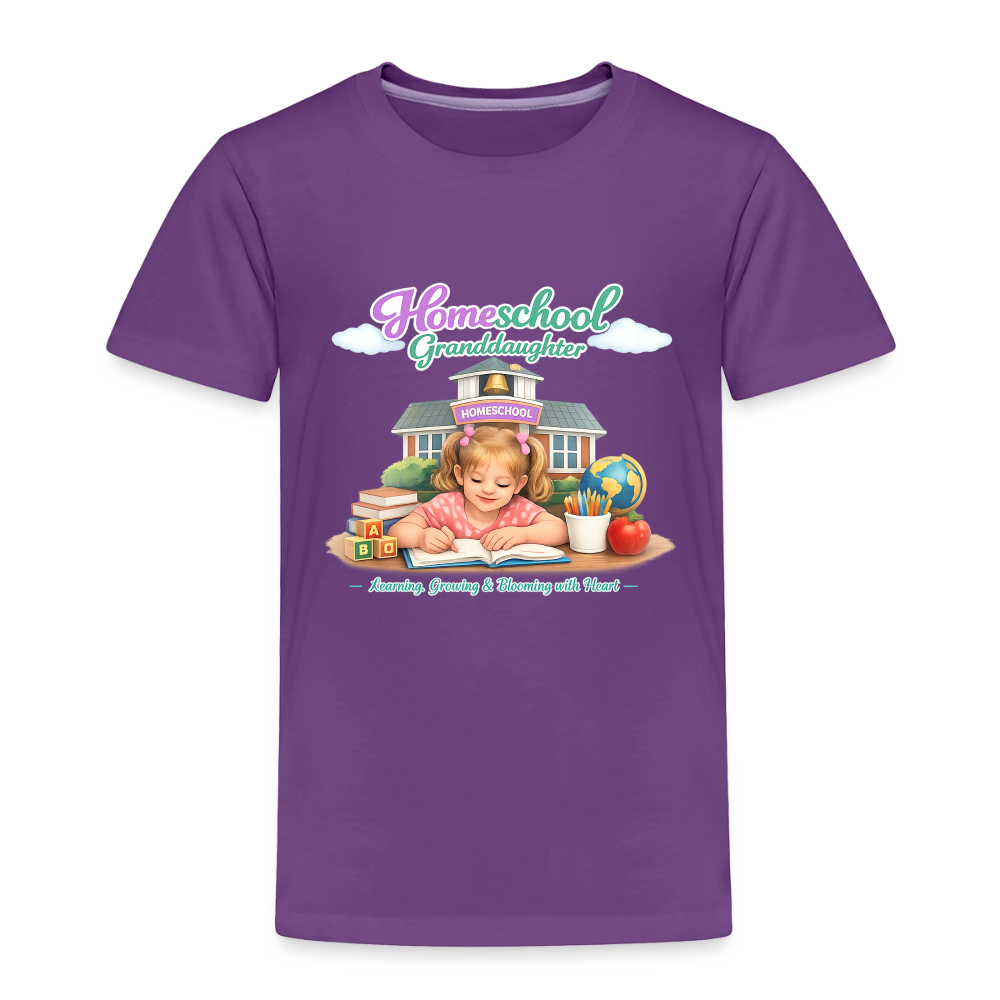 Homeschool Granddaughter | Girls' T-Shirt - purple