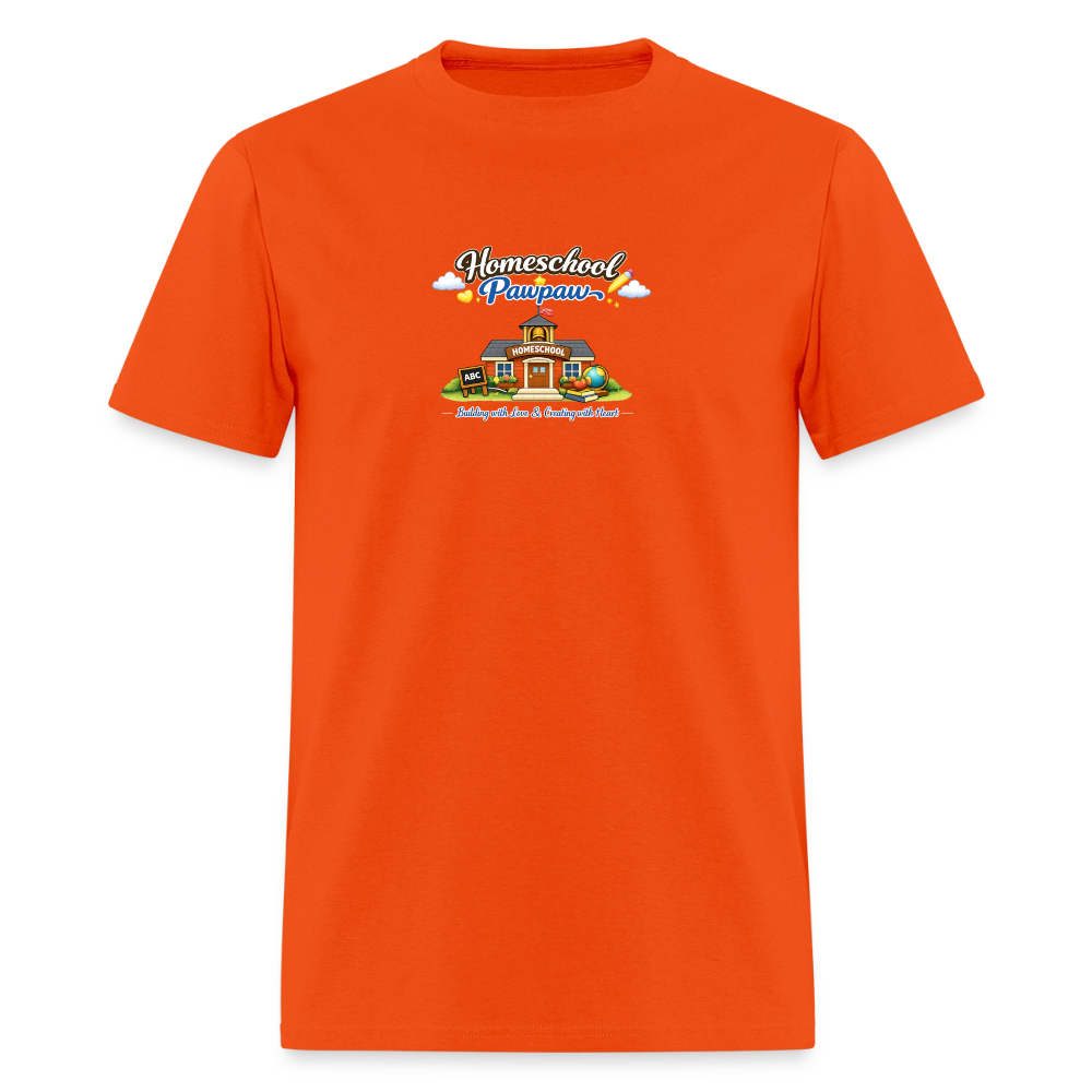 Homeschool Pawpaw | Men's T-Shirt | GILDAN 5000 - orange