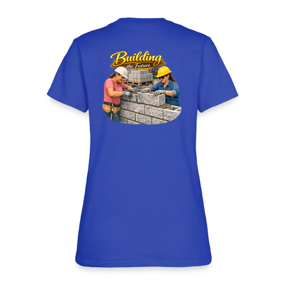 "Building the Future" | Masonry & Bricklayer Women's T-Shirt - royal blue