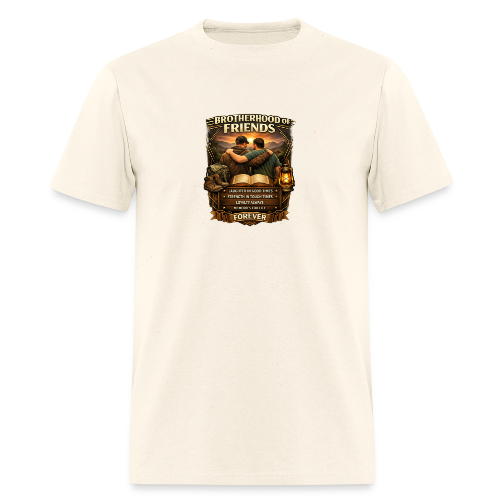 "Brotherhood of Friends" | Men's T-Shirt | GILDAN 5000 - sweet cream heather