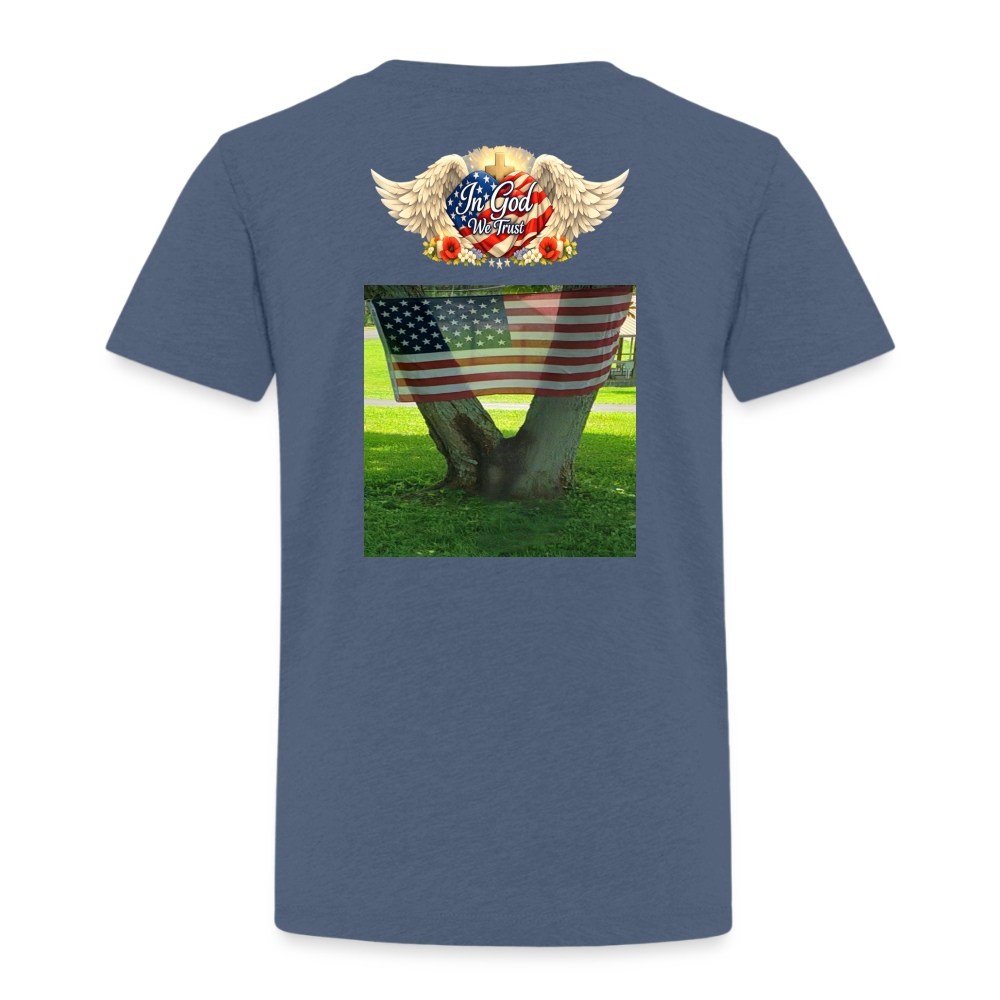 Memorial Day - " Your Sacrifice is Never Forgotten" | Toddler T-Shirt - Classic Edition - heather blue