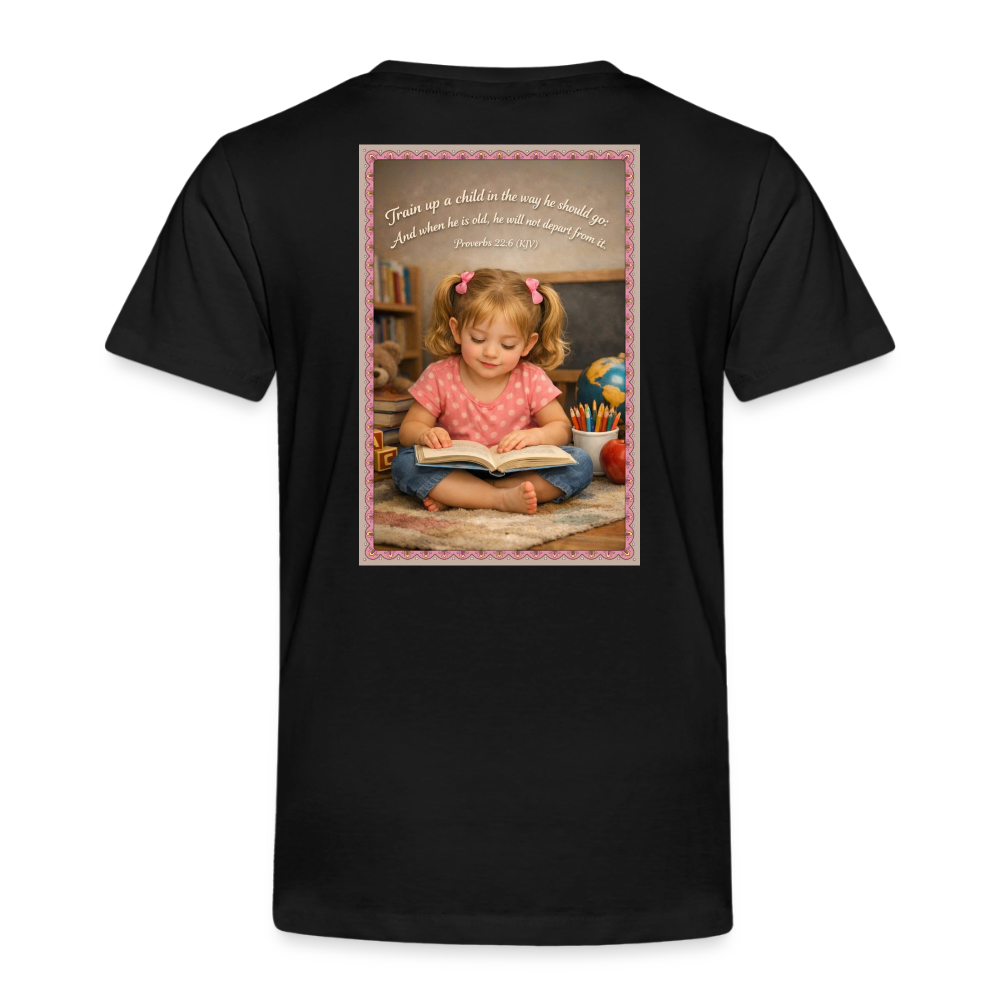Homeschool Granddaughter | Girls' T-Shirt - black