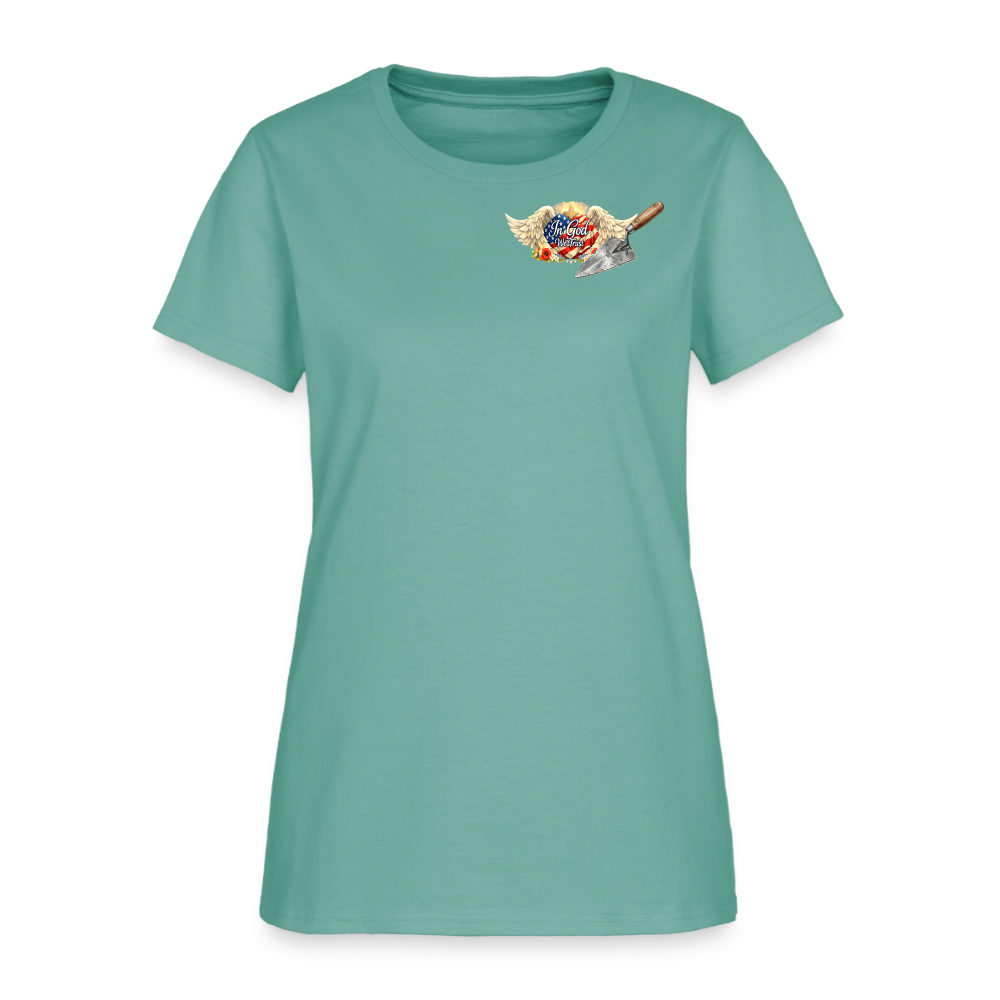 "Building the Future" | Masonry & Bricklayer Women's T-Shirt - aquatic