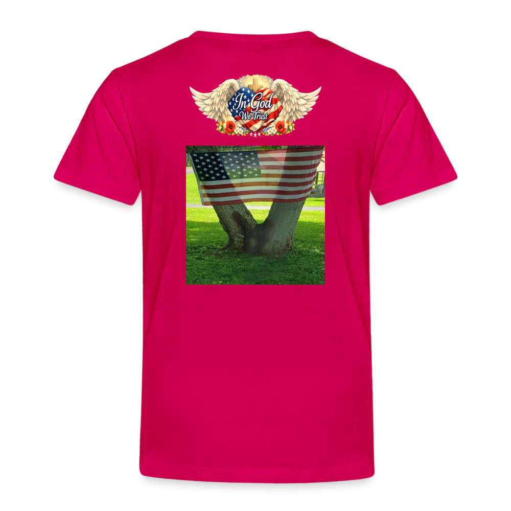 Memorial Day - " Your Sacrifice is Never Forgotten" | Toddler T-Shirt - Classic Edition - dark pink