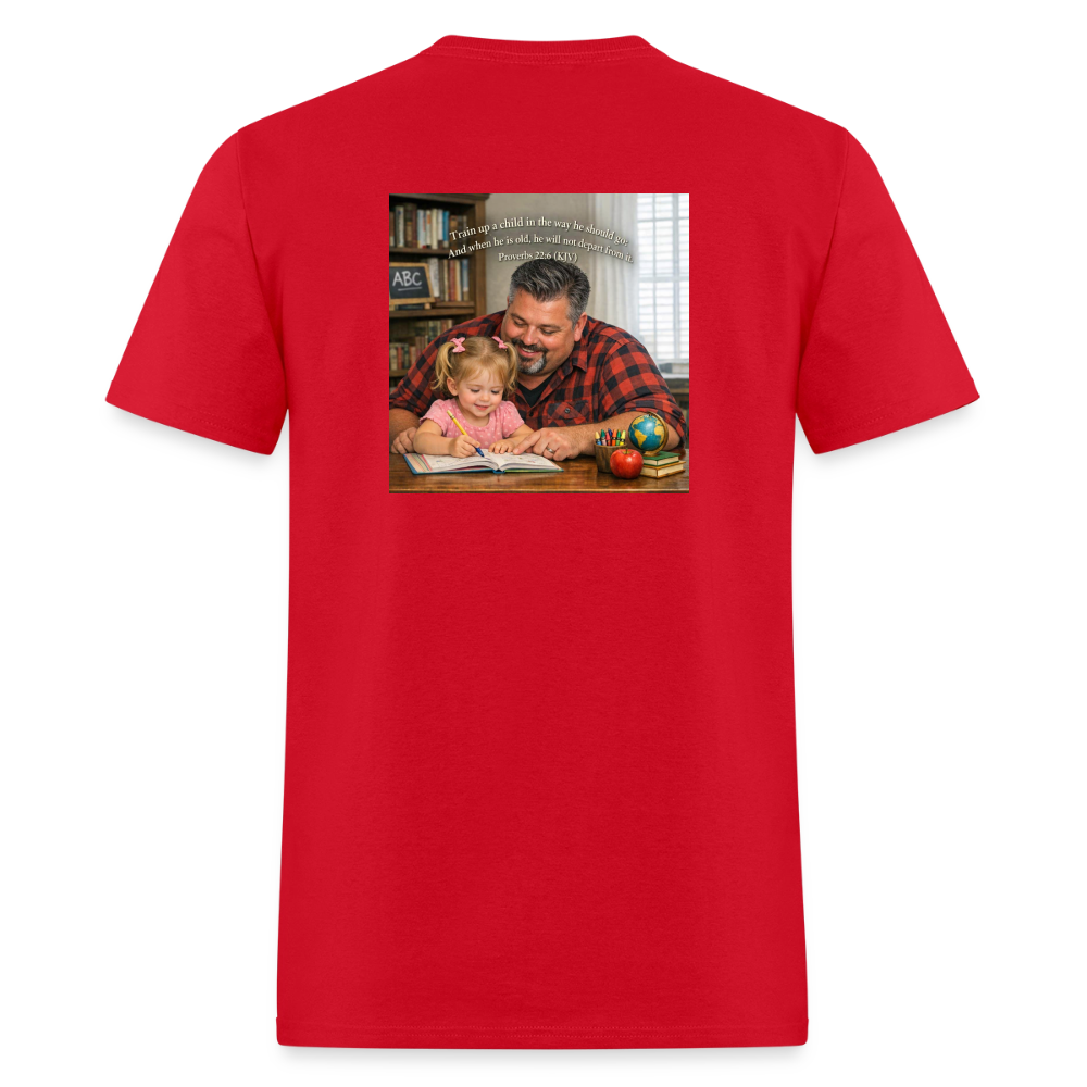 Homeschool Pawpaw | Men's T-Shirt | GILDAN 5000 - red